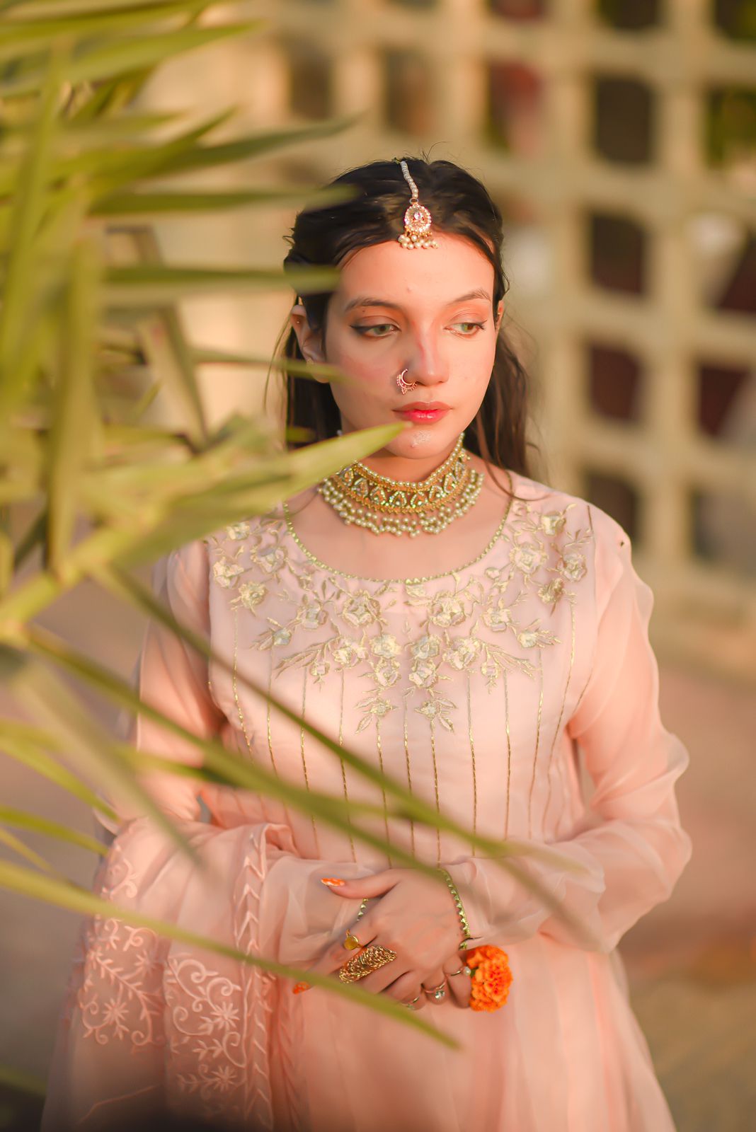 TAJ MEHAL - Wedding 3pc Organza Maxi