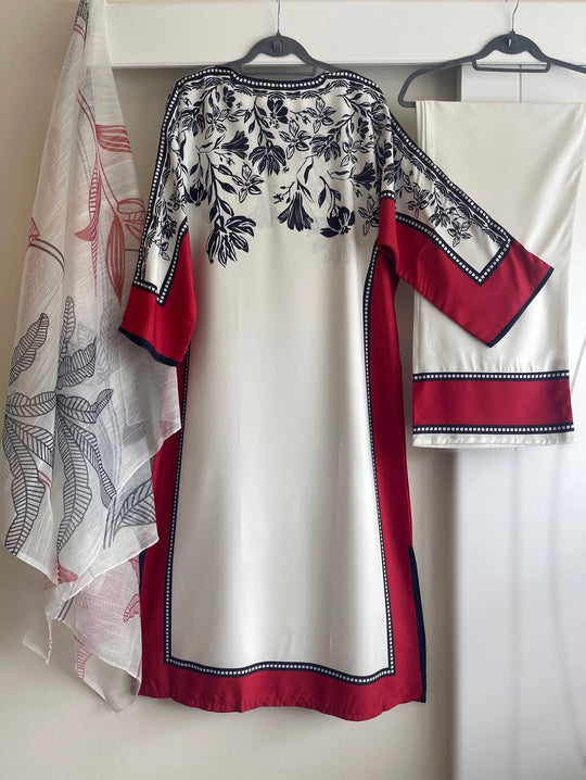 Noor Digital 3-Pcs. Dress