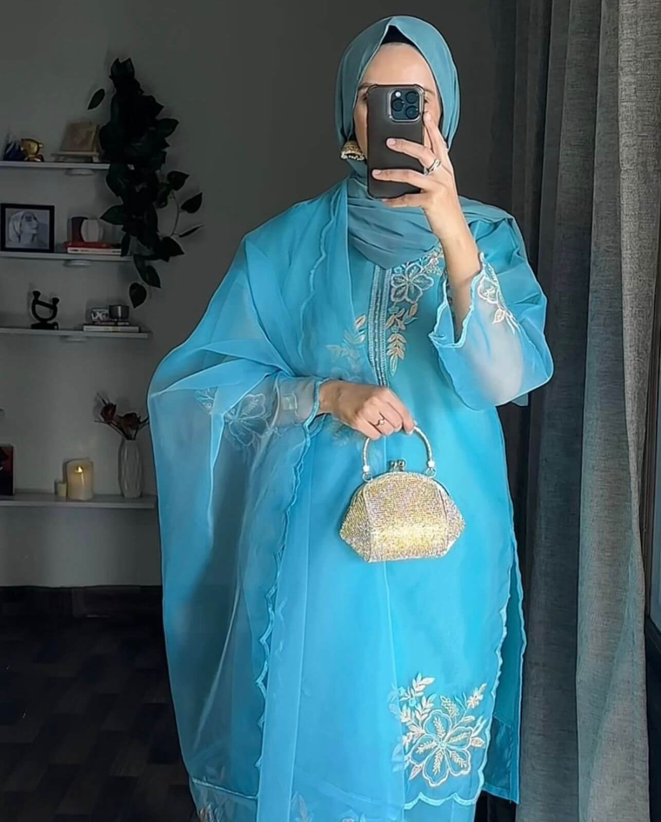 Organza Aqua