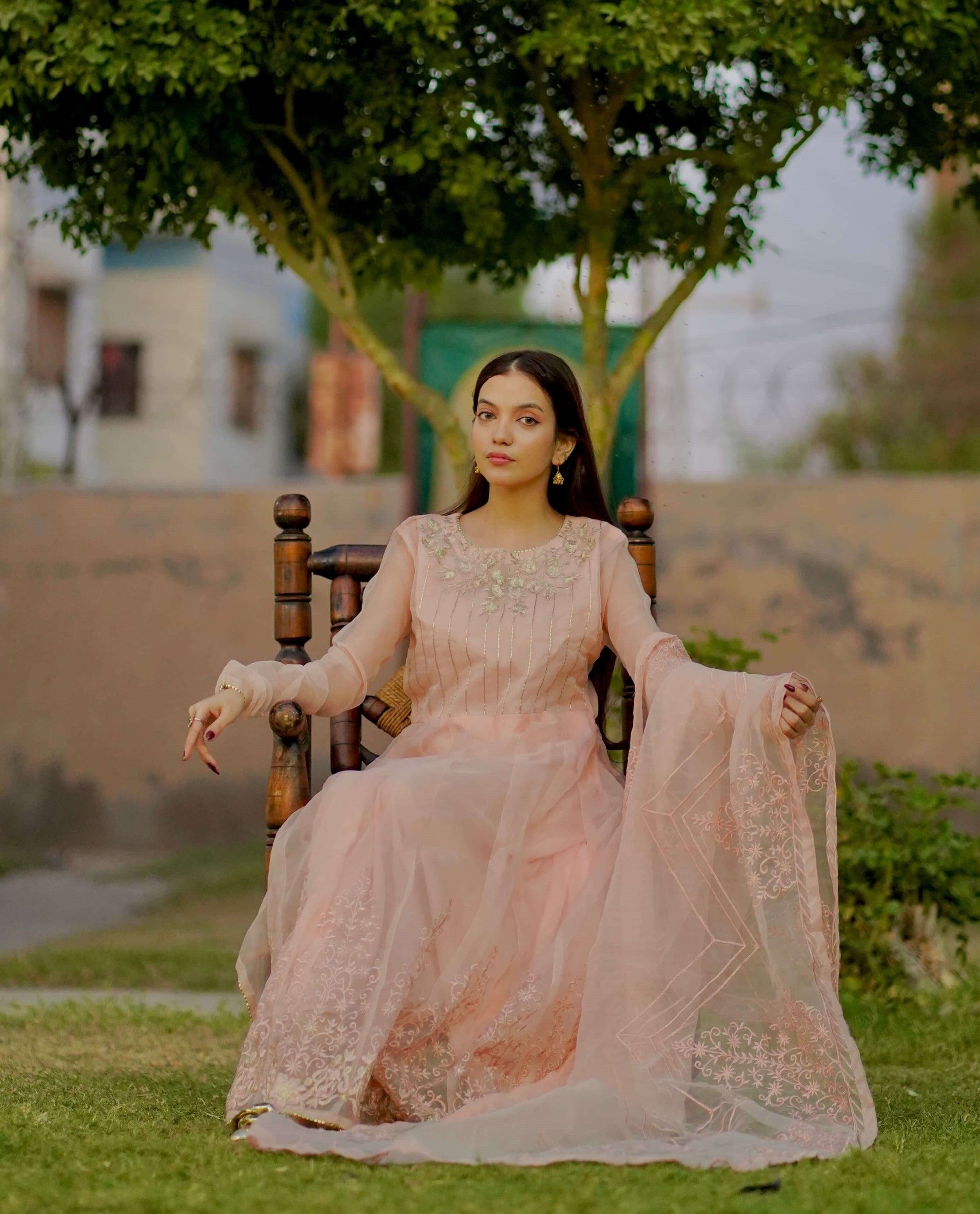 TAJ MEHAL - Wedding 3pc Organza Maxi