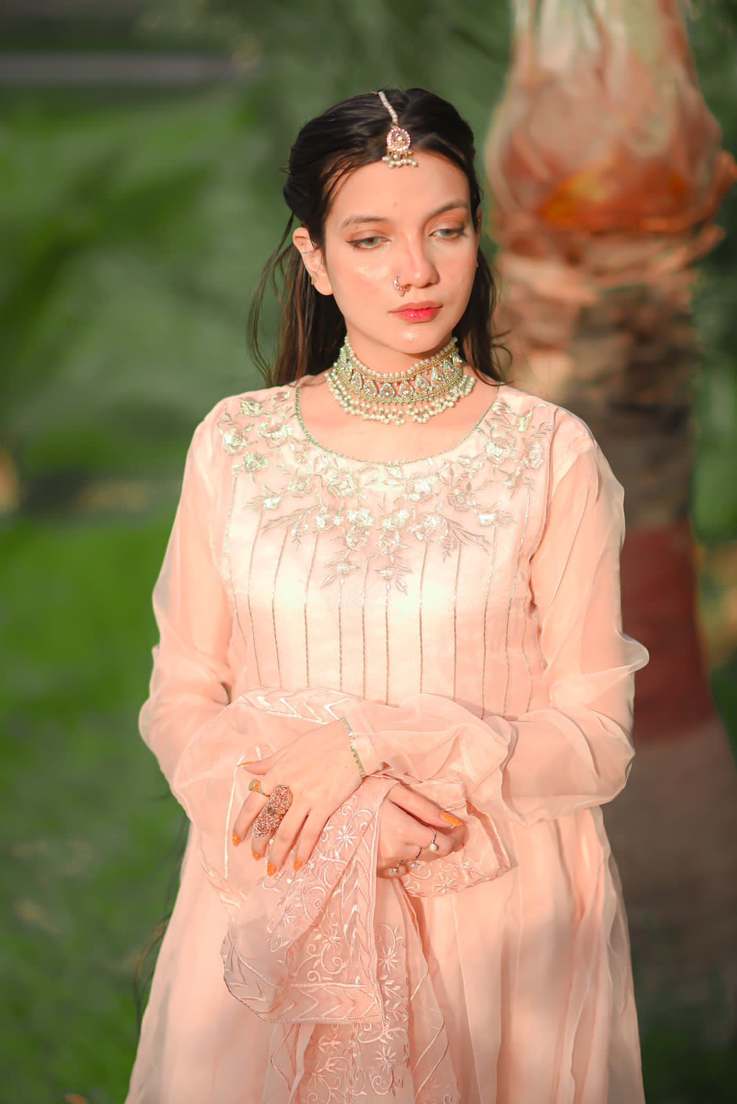 TAJ MEHAL - Wedding 3pc Organza Maxi